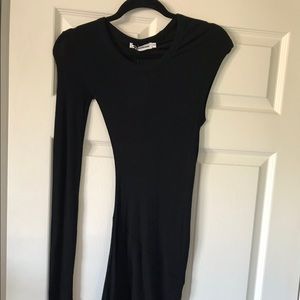 T by Alexander Wang Asymmetrical Ribbed Dress